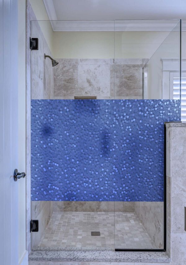R087128 Midnight Blue Cut Glass Bubbles