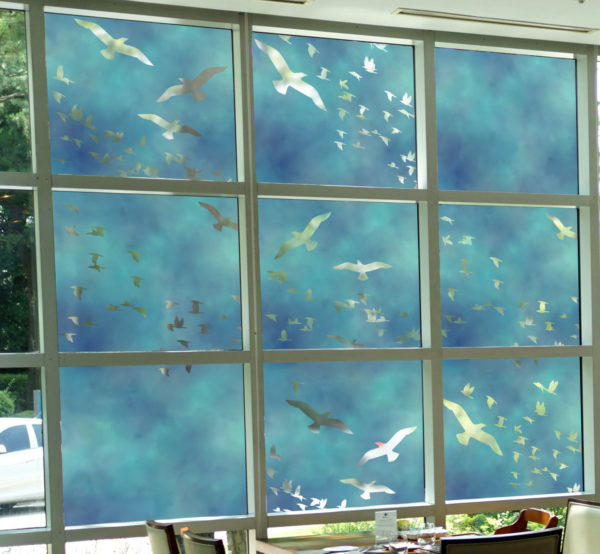 Flock Of Birds Decorative Window Film