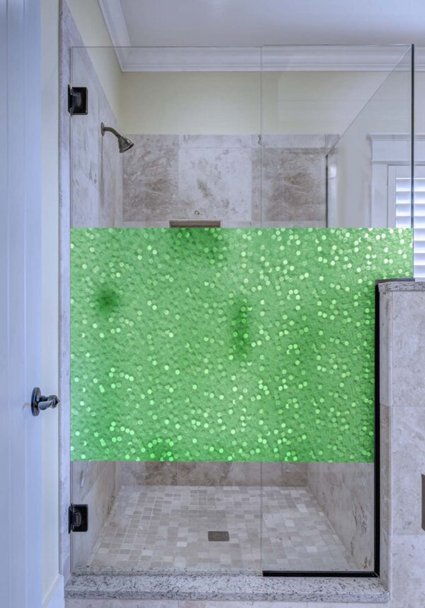 R087128 Green Cut Glass Bubbles