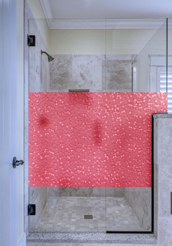 R087128 Red Cut Glass Bubbles