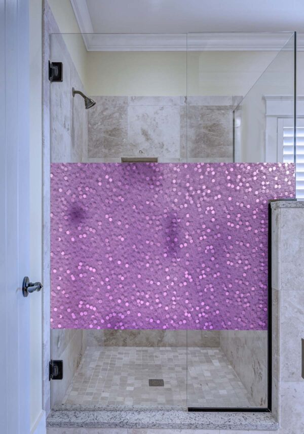 R087128 Purple Cut Glass Bubbles