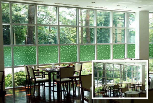 Cut Glass Mosaic Green