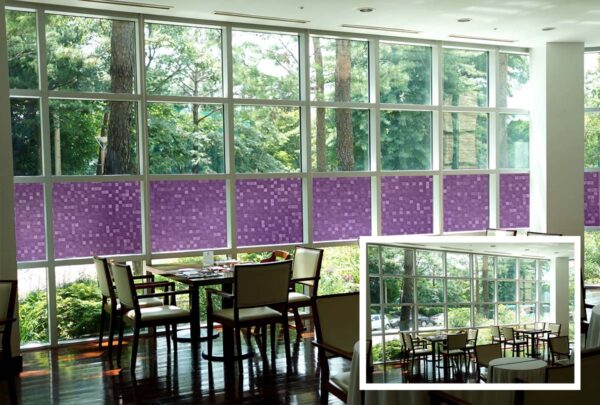 Cut Glass Mosaic Purple