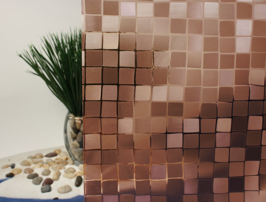 Cut Glass Mosaic Chocolate Brown